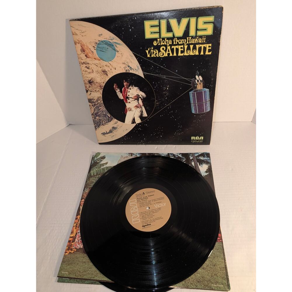 Vintage 1973 Elvis Presley Aloha From Hawaii Via Satellite 2 LP RCA VPSX-6089